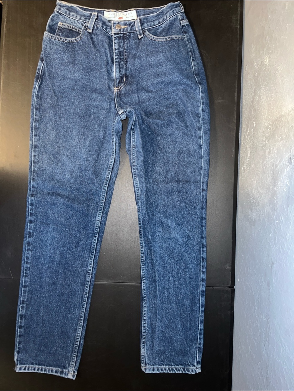 Guess Men’s Blue Straight-Leg Jeans